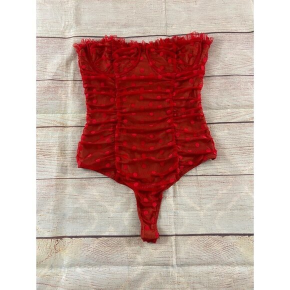 Marjorelle Revolve Women's Red Wyn Bodysuit One Piece - Small - Picture 6 of 15